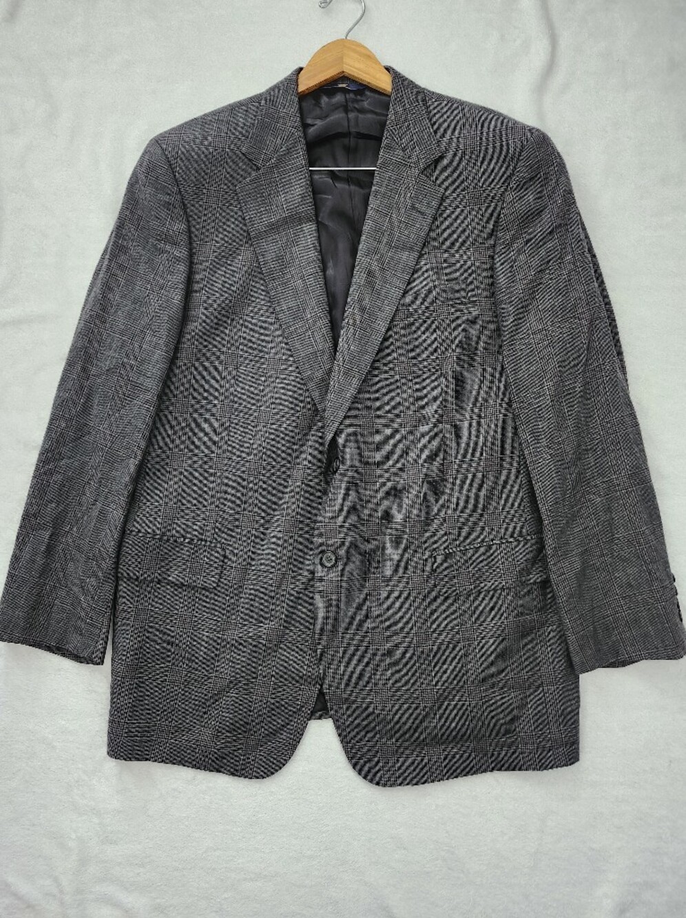 Brooks Brothers "346" Wool Plaid Blazer Jacket 46 Long Glen Plaid Suit Jacket